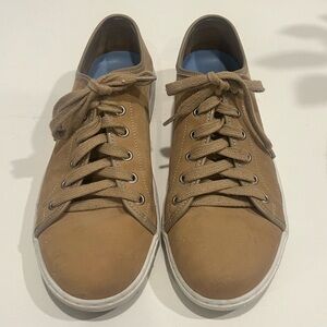 Peter Millar Summer Sneakers Gray or Tan Nubuck Shoes .Sz 9